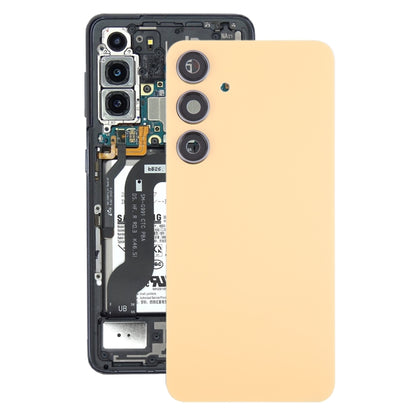 For Samsung Galaxy S24+ SM-S926B OEM Battery Back Cover with Camera Lens Cover(Yellow) - Back Cover by buy2fix | Online Shopping UK | buy2fix