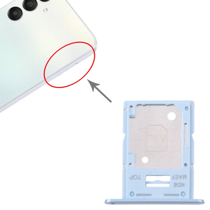 For Samsung Galaxy M15 SM-M156B Original SIM Card Tray + SIM Card Tray / Micro SD Card Tray (Blue) - Galaxy M Series Parts by buy2fix | Online Shopping UK | buy2fix