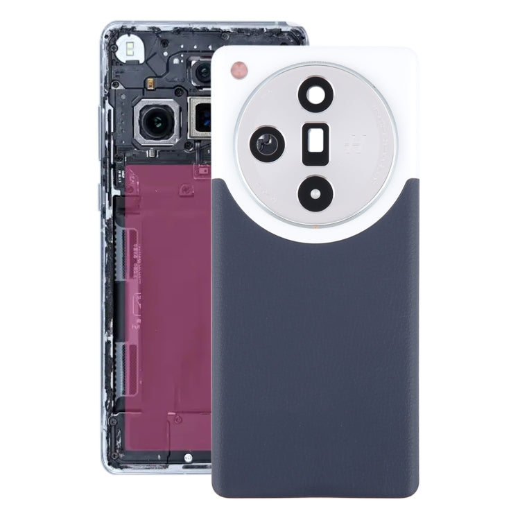 For OPPO Find X7 Original Battery Back Cover with Camera Lens Cover(Blue) - Back Cover by buy2fix | Online Shopping UK | buy2fix