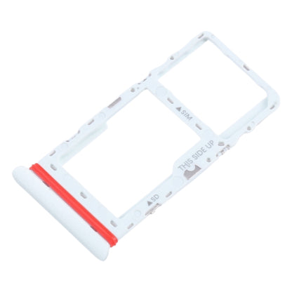 For Alcatel 1T 10 inch 2020 8091 SIM Card Tray + Micro SD Card Tray (White) - For TCL by buy2fix | Online Shopping UK | buy2fix