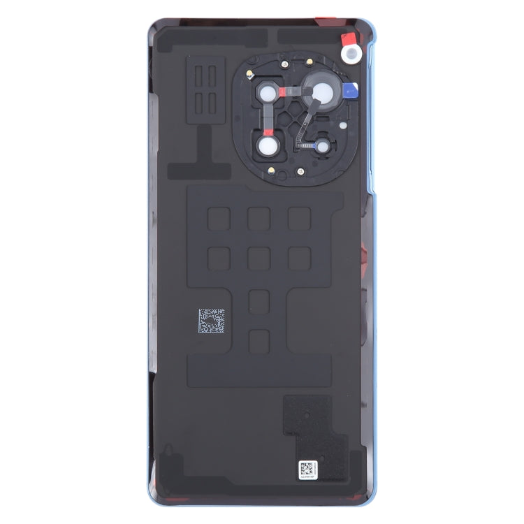 For OnePlus 12R CPH2609 CPH2585 Original Glass Battery Back Cover with Camera Lens(Blue) - Back Cover by buy2fix | Online Shopping UK | buy2fix