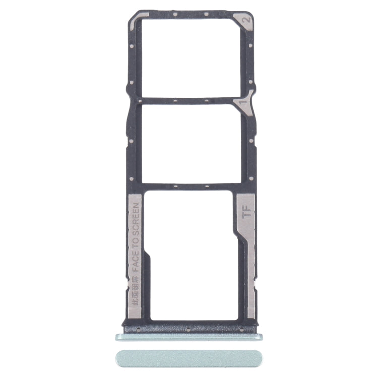 For Xiaomi Redmi 13R Original SIM Card Tray + SIM Card Tray + Micro SD Card Tray (Green) - Card Tray by buy2fix | Online Shopping UK | buy2fix