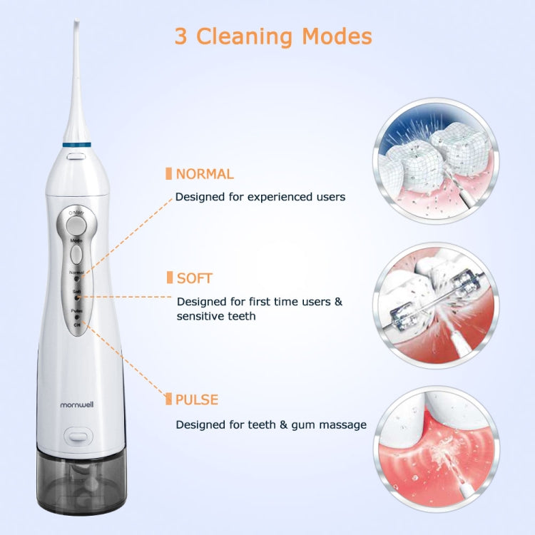 Mornwell D52 USB-Rechargeable Water Flosser IPX7 Waterproof Oral Irrigator - Oral Irrigators by buy2fix | Online Shopping UK | buy2fix