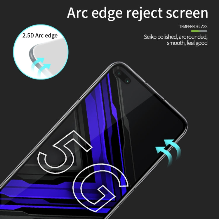 For Huawei Honor Play4 Pro  PINWUYO 9H 2.5D Full Screen Tempered Glass Film(Black) - Honor Tempered Glass by PINWUYO | Online Shopping UK | buy2fix