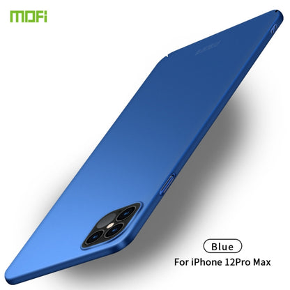 For iPhone 12 Pro Max MOFI Frosted PC Ultra-thin Hard Case(Blue) - iPhone 12 Pro Max Cases by MOFI | Online Shopping UK | buy2fix