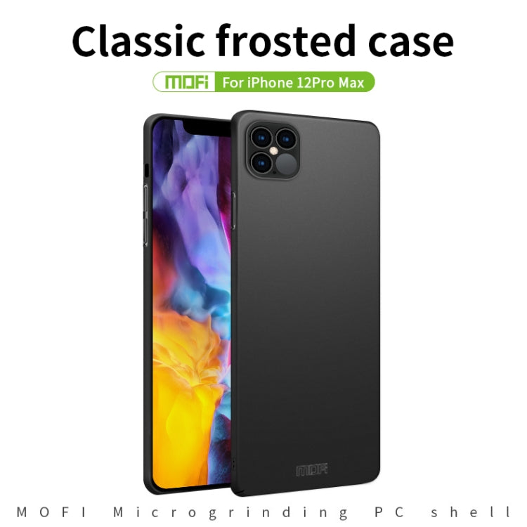 For iPhone 12 Pro Max MOFI Frosted PC Ultra-thin Hard Case(Blue) - iPhone 12 Pro Max Cases by MOFI | Online Shopping UK | buy2fix