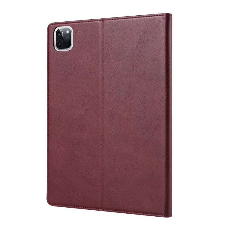 For iPad Air 11 2024 / Air 2022/2020 10.9 Knead Skin Texture Leather Tablet Case(Wine Red) - iPad Air (2022) / (2020) 10.9 Cases by buy2fix | Online Shopping UK | buy2fix