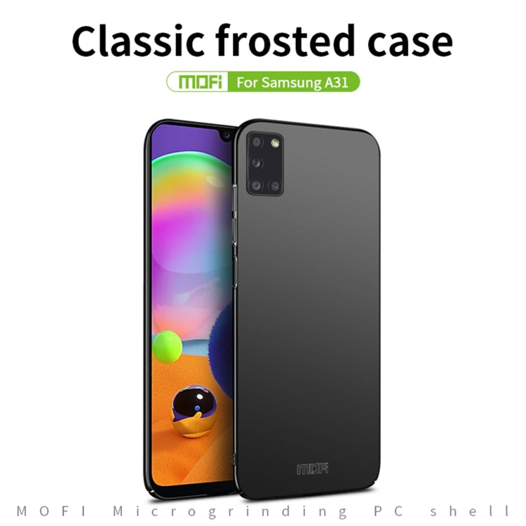 For Samsung Galaxy A31 MOFI Frosted PC Ultra-thin Hard Case(Black) - Galaxy Phone Cases by MOFI | Online Shopping UK | buy2fix