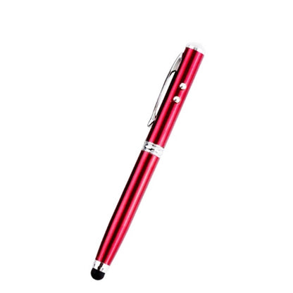 At-15 3 in 1 Mobile Phone Tablet Universal Handwriting Touch Screen with Red Laser & LED Light Function(Red) - Stylus Pen by buy2fix | Online Shopping UK | buy2fix