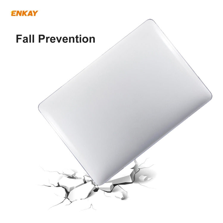 ENKAY 3 in 1 Crystal Laptop Protective Case + US Version TPU Keyboard Film + Anti-dust Plugs Set for MacBook Air 13.3 inch A1932 (2018)(Transparent) - MacBook Air Cases by WIWU | Online Shopping UK | buy2fix