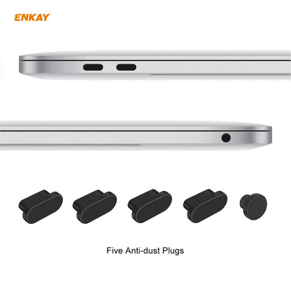 ENKAY 3 in 1 Crystal Laptop Protective Case + US Version TPU Keyboard Film + Anti-dust Plugs Set for MacBook Air 13.3 inch A1932 (2018)(Transparent) - MacBook Air Cases by WIWU | Online Shopping UK | buy2fix