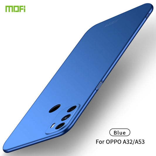 For OPPO A32 / A52 MOFI Frosted PC Ultra-thin Hard Case(Blue) - OPPO Cases by MOFI | Online Shopping UK | buy2fix