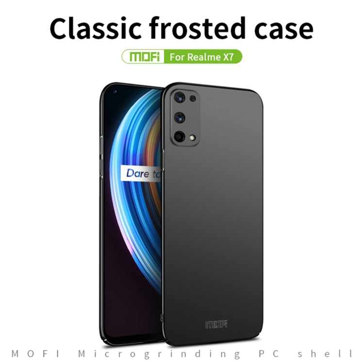 For OPPO Realme X7 MOFI Frosted PC Ultra-thin Hard Case(Blue) - Realme Cases by MOFI | Online Shopping UK | buy2fix