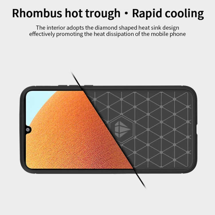 For Samsung Galaxy A32 4G(US Version) MOFI Gentleness Series Brushed Texture Carbon Fiber Soft TPU Case(Grey) - Galaxy Phone Cases by MOFI | Online Shopping UK | buy2fix