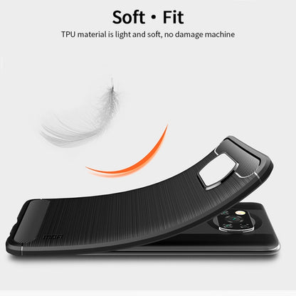 For Xiaomi POCO X3 / X3 NFC MOFI Gentleness Series Brushed Texture Carbon Fiber Soft TPU Case(Black) - Xiaomi Cases by MOFI | Online Shopping UK | buy2fix