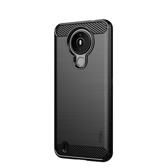 For Nokia 1.4 MOFI Gentleness Series Brushed Texture Carbon Fiber Soft TPU Case(Black) - Nokia Cases by MOFI | Online Shopping UK | buy2fix