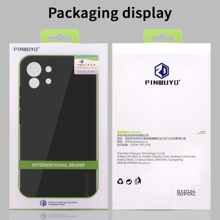 For Xiaomi Mi 11 PINWUYO Touching Series Liquid Silicone TPU Shockproof Case(Blue) - Xiaomi Cases by PINWUYO | Online Shopping UK | buy2fix