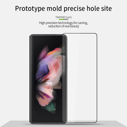 For Samsung Galaxy Z Fold3 5G MOFI 9H 2.5D Full Screen Tempered Glass Film(Black) - Galaxy Phone Cases by MOFI | Online Shopping UK | buy2fix