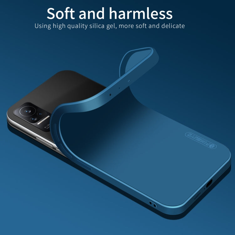 For Xiaomi Civi PINWUYO Liquid Silicone TPU Phone Case(Blue) - Xiaomi Cases by PINWUYO | Online Shopping UK | buy2fix