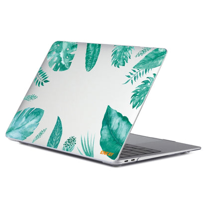 ENKAY Hat-Prince Forest Series Pattern Laotop Protective Crystal Case for MacBook Pro 13.3 inch A2251 / A2289 / A2338 2020(Green Leaf Pattern) - MacBook Pro Cases by ENKAY | Online Shopping UK | buy2fix