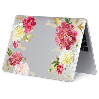 ENKAY Flower Series Pattern Laotop Protective Crystal Case for MacBook Pro 16 inch A2141(Paeonia) - MacBook Pro Cases by ENKAY | Online Shopping UK | buy2fix