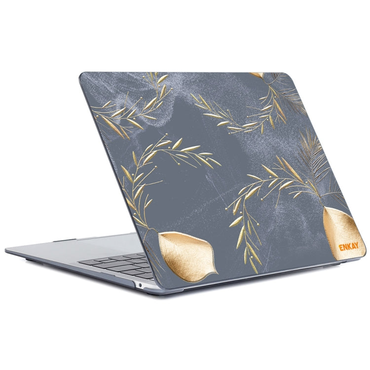 ENKAY Vintage Pattern Series Laotop Protective Crystal Case For MacBook Pro 16.2 inch A2485 2021/A2880 2023(Wild Oats) - MacBook Pro Cases by ENKAY | Online Shopping UK | buy2fix