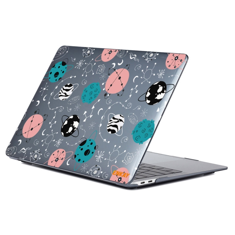 ENKAY Star Series Pattern Laotop Protective Crystal Case For MacBook Pro 13.3 inch A2251 / A2289 / A2338 2020(Geometric Planet) - MacBook Pro Cases by ENKAY | Online Shopping UK | buy2fix