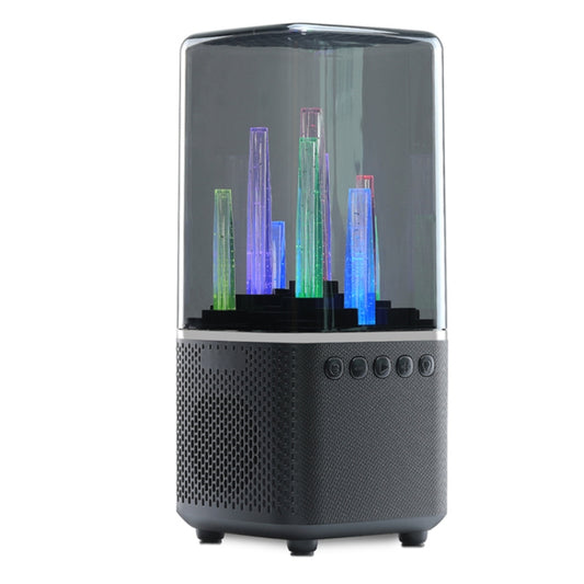 TU102 RGB Colorful Lighting Wireless Bluetooth Speaker Support FM / TF Card(Black) - Desktop Speaker by buy2fix | Online Shopping UK | buy2fix