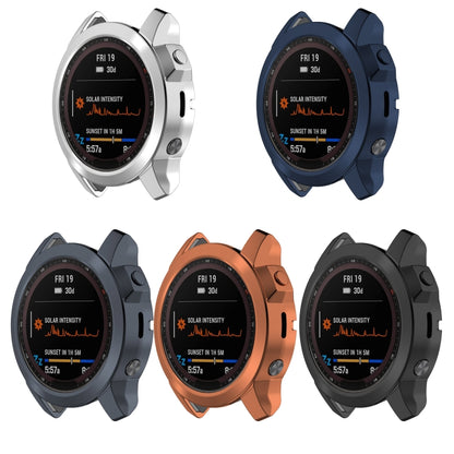 For Garmin Fenix 7S Shockproof TPU Watch Case(Grey) - Watch Cases by buy2fix | Online Shopping UK | buy2fix