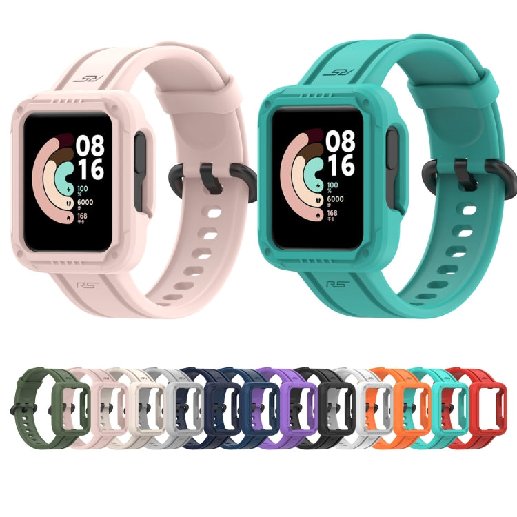 For Xiaomi Mi Watch Lite Silicone Solid Color Watch Band(Pink) - Watch Bands by buy2fix | Online Shopping UK | buy2fix