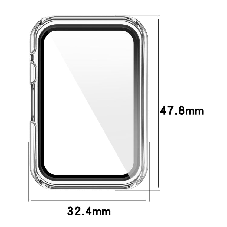 For OPPO Watch Free PC+ Toughened Film Fully Enclosed Protective Watch Case(Transparent.) -  by buy2fix | Online Shopping UK | buy2fix