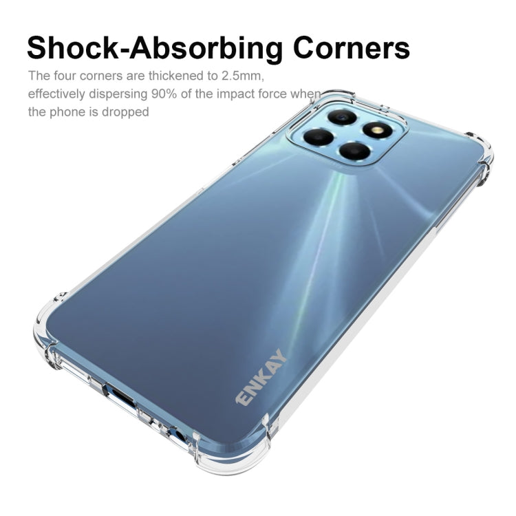 For Honor X8 5G ENKAY Clear TPU Shockproof Phone Case - Huawei Cases by ENKAY | Online Shopping UK | buy2fix