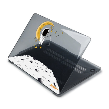 For MacBook Pro 14.2 A2442/A2779 2023 ENKAY Hat-Prince 3 in 1 Spaceman Pattern Laotop Protective Crystal Case with TPU Keyboard Film / Anti-dust Plugs, Version:US(Spaceman No.3) - MacBook Pro Cases by ENKAY | Online Shopping UK | buy2fix