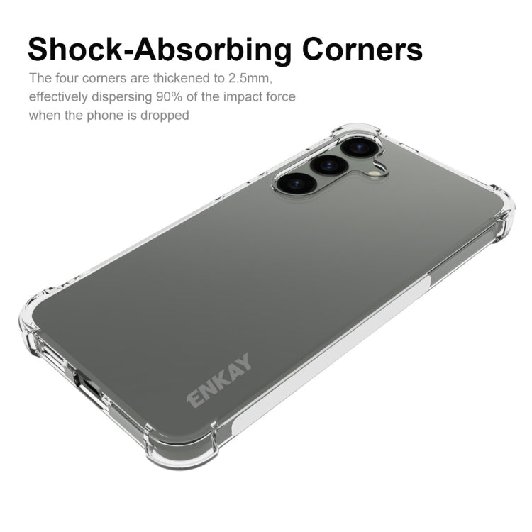 For Samsung Galaxy S24+ 5G ENKAY Clear TPU Shockproof Anti-slip Phone Case - Galaxy S24+ 5G Cases by ENKAY | Online Shopping UK | buy2fix