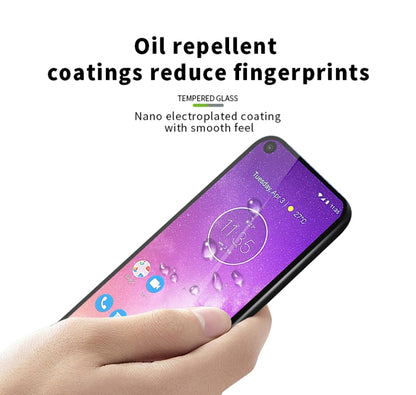 PINWUYO 9H 2.5D Full Glue Tempered Glass Film for Moto One Vision - Motorola Tempered Glass by PINWUYO | Online Shopping UK | buy2fix