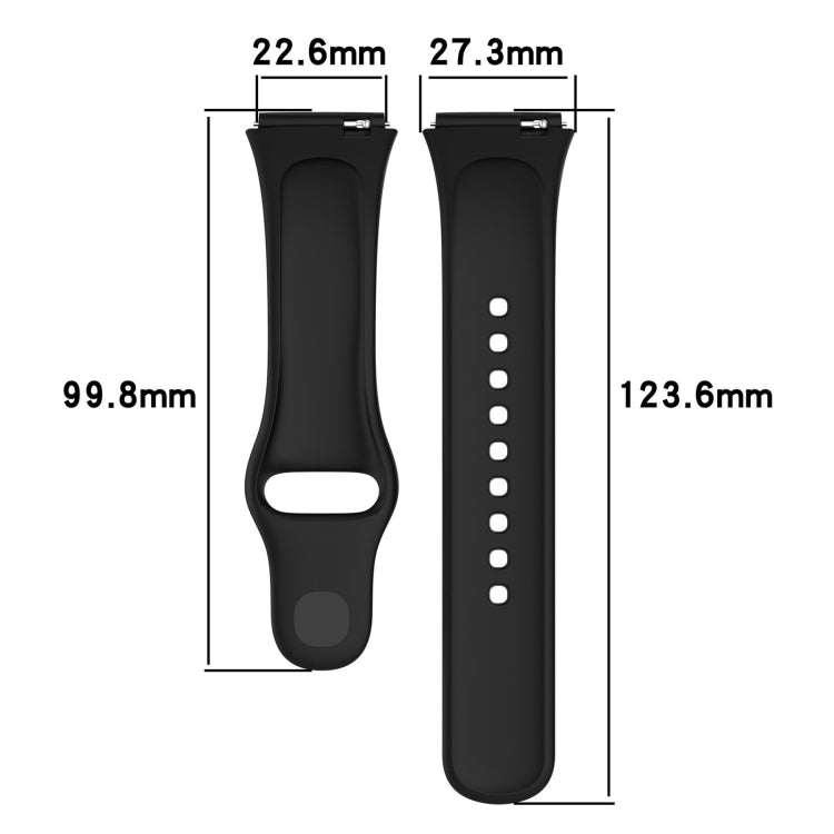 For Redmi Watch 3 Lite Sports Solid Color Silicone Replacement Watch Band(Red) - Watch Bands by buy2fix | Online Shopping UK | buy2fix