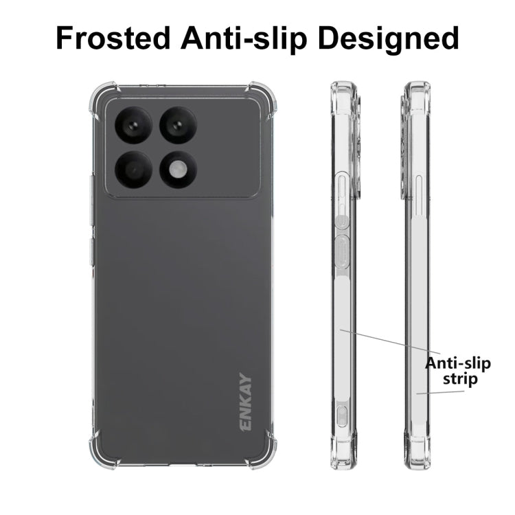 For Redmi K70 Pro ENKAY Hat-Prince Transparent TPU Shockproof Phone Case - K70 Pro Cases by ENKAY | Online Shopping UK | buy2fix