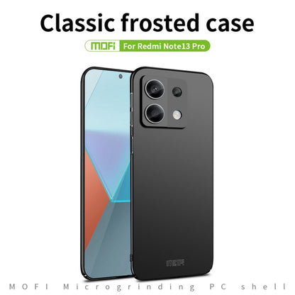 For Redmi Note 13 Pro 5G MOFI Micro-Frosted PC Ultra-thin Hard Phone Case(Black) - Note 13 Pro Cases by MOFI | Online Shopping UK | buy2fix
