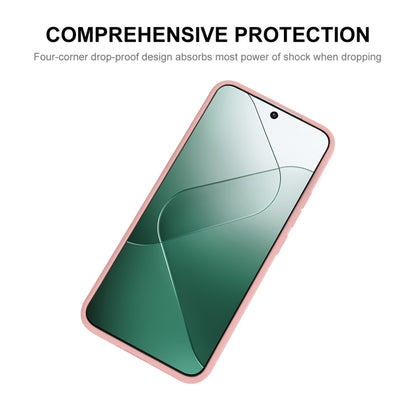 For Xiaomi 14 ENKAY Hat-Prince Liquid Silicone Shockproof Soft Phone Case(Light Green) - 14 Cases by ENKAY | Online Shopping UK | buy2fix