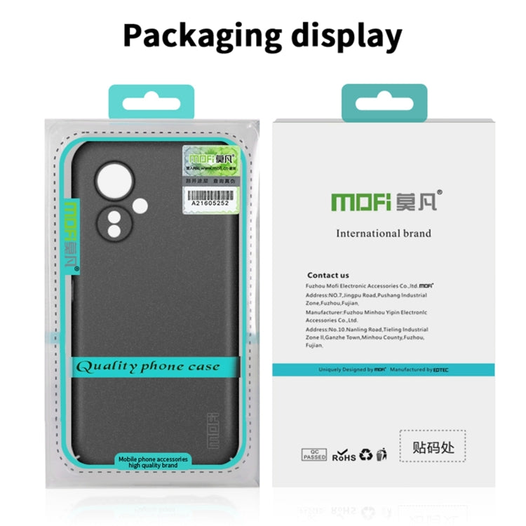 For Xiaomi Redmi Note 12 Global MOFI Fandun Series Frosted PC Ultra-thin All-inclusive Phone Case(Green) - Note 12 Pro Cases by MOFI | Online Shopping UK | buy2fix