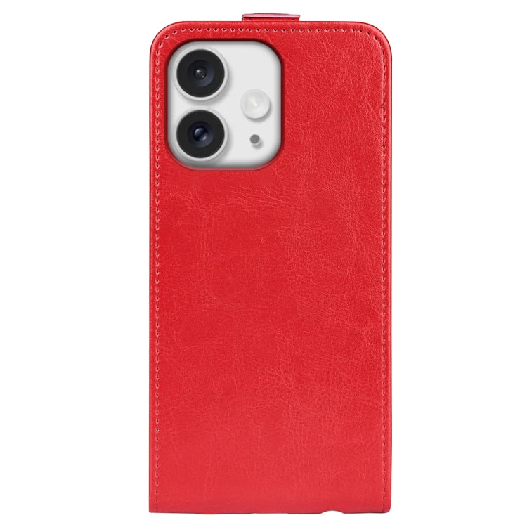 For iPhone 16 Pro Max R64 Texture Single Vertical Flip Leather Phone Case(Red) - iPhone 16 Pro Max Cases by buy2fix | Online Shopping UK | buy2fix