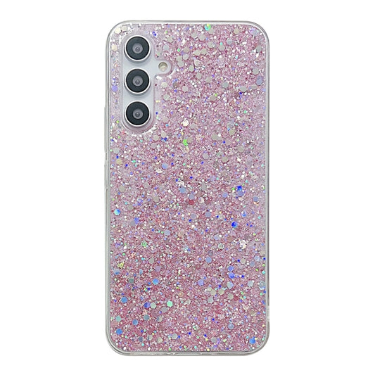 For Samsung Galaxy A15 Glitter Sequins Epoxy TPU Phone Case(Pink) - Galaxy Phone Cases by buy2fix | Online Shopping UK | buy2fix