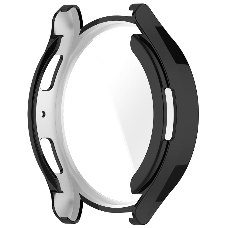 For Samsung Galaxy Watch6 44mm Full Coverage TPU Electroplated Watch Protective Case(Black) - Watch Cases by buy2fix | Online Shopping UK | buy2fix