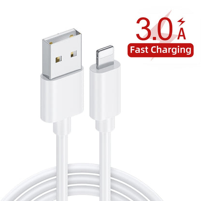 PD30W USB-C / Type-C + QC3.0 USB Dual Port Charger with 1m USB to 8 Pin Data Cable, US Plug - USB Charger by buy2fix | Online Shopping UK | buy2fix