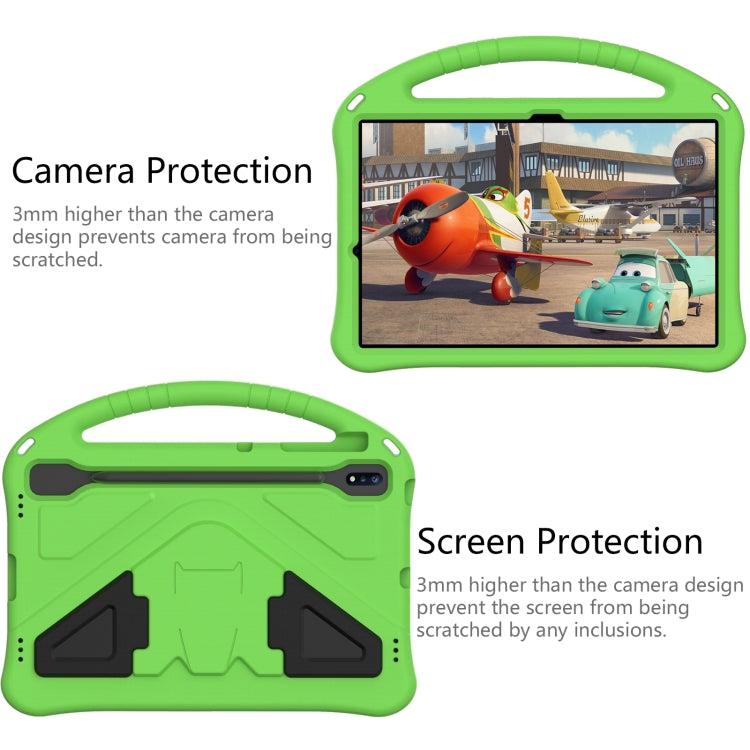 For Samsung Galaxy Tab S10+ 12.4 EVA Shockproof Tablet Case with Holder(Green) - Tab S10+ Cases by buy2fix | Online Shopping UK | buy2fix