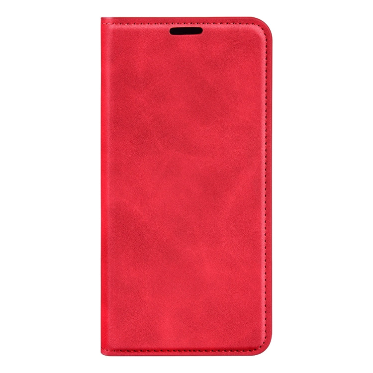 For Motorola Edge 5G 2024 Retro-skin Magnetic Suction Leather Phone Case(Red) - Motorola Cases by buy2fix | Online Shopping UK | buy2fix