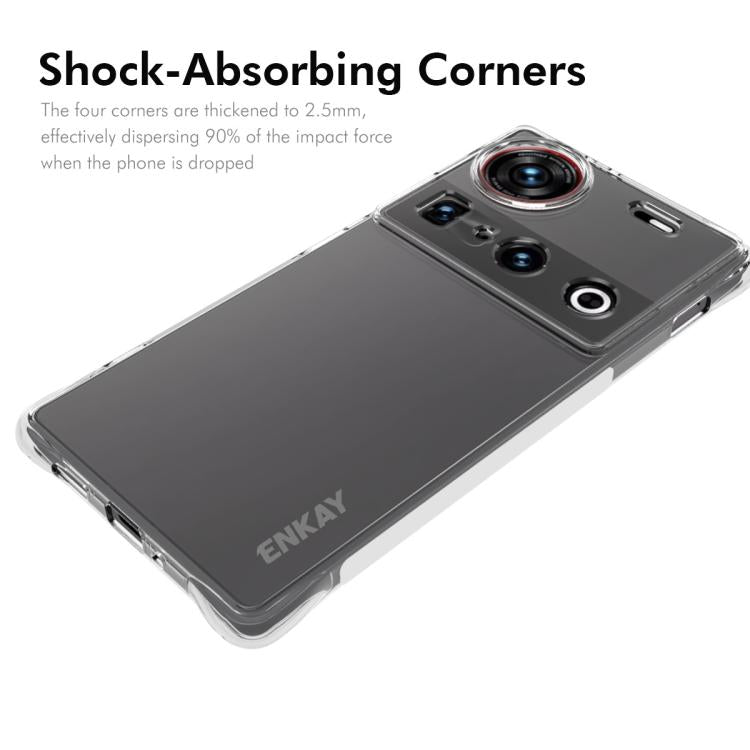 For ZTE Nubia Z70 Ultra 5G ENKAY Clear TPU Shockproof Anti-slip Phone Case - ZTE Cases by ENKAY | Online Shopping UK | buy2fix