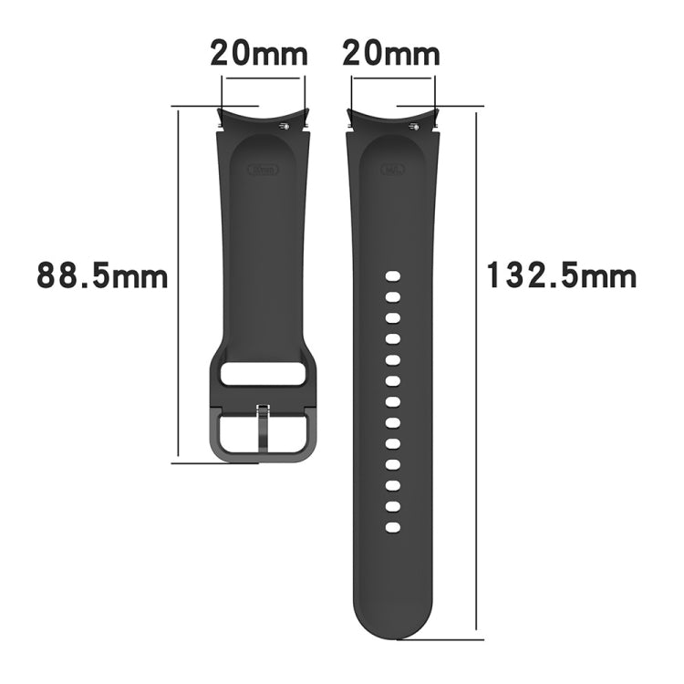 For Samsung Galaxy Watch6 40mm JUNSUNMAY Silicone Adjustable Strap + Full Coverage PMMA Screen Protector Kit(Purple) - Watch Bands by JUNSUNMAY | Online Shopping UK | buy2fix