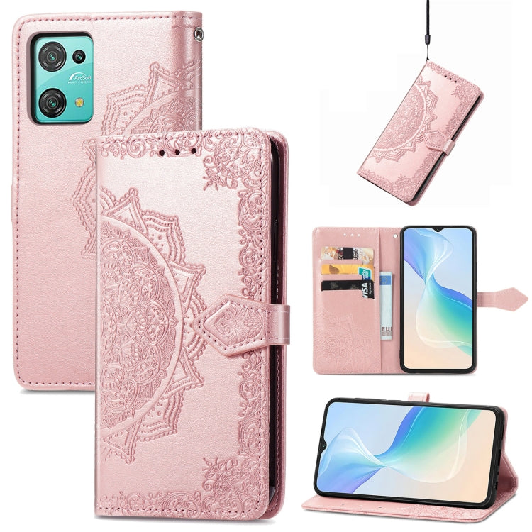 For Blackview C30 Mandala Flower Embossed Leather Phone Case(Rose Gold) - More Brand by buy2fix | Online Shopping UK | buy2fix