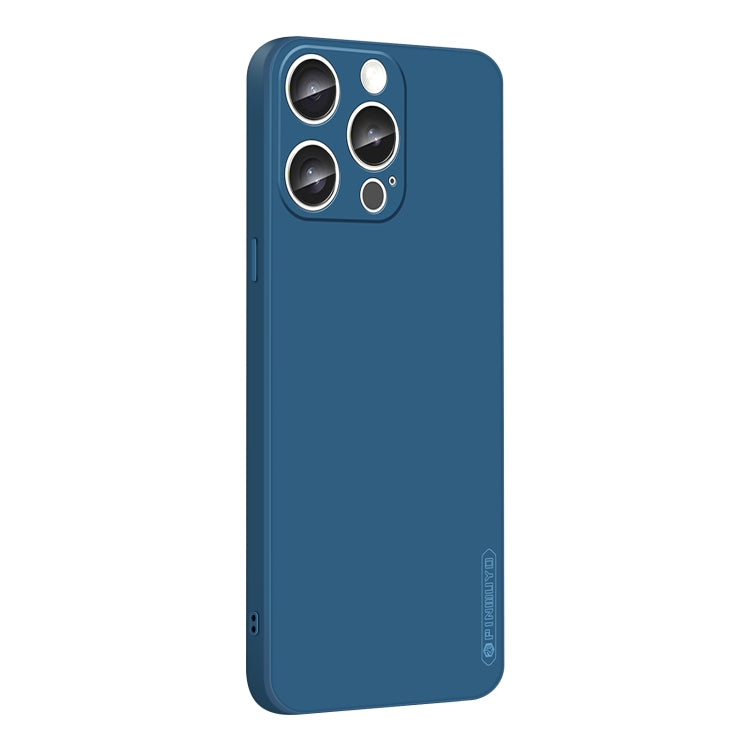 For iPhone 16 Pro PINWUYO Sense Series Liquid Silicone TPU Phone Case(Blue) - iPhone 16 Pro Cases by PINWUYO | Online Shopping UK | buy2fix